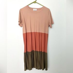 Story Tri-color dress